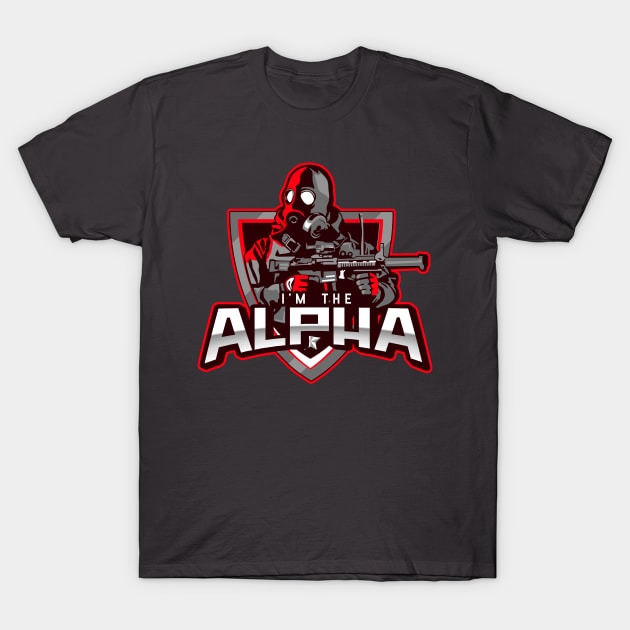 I'm The Alpha (20) T-Shirt by CavemanMedia